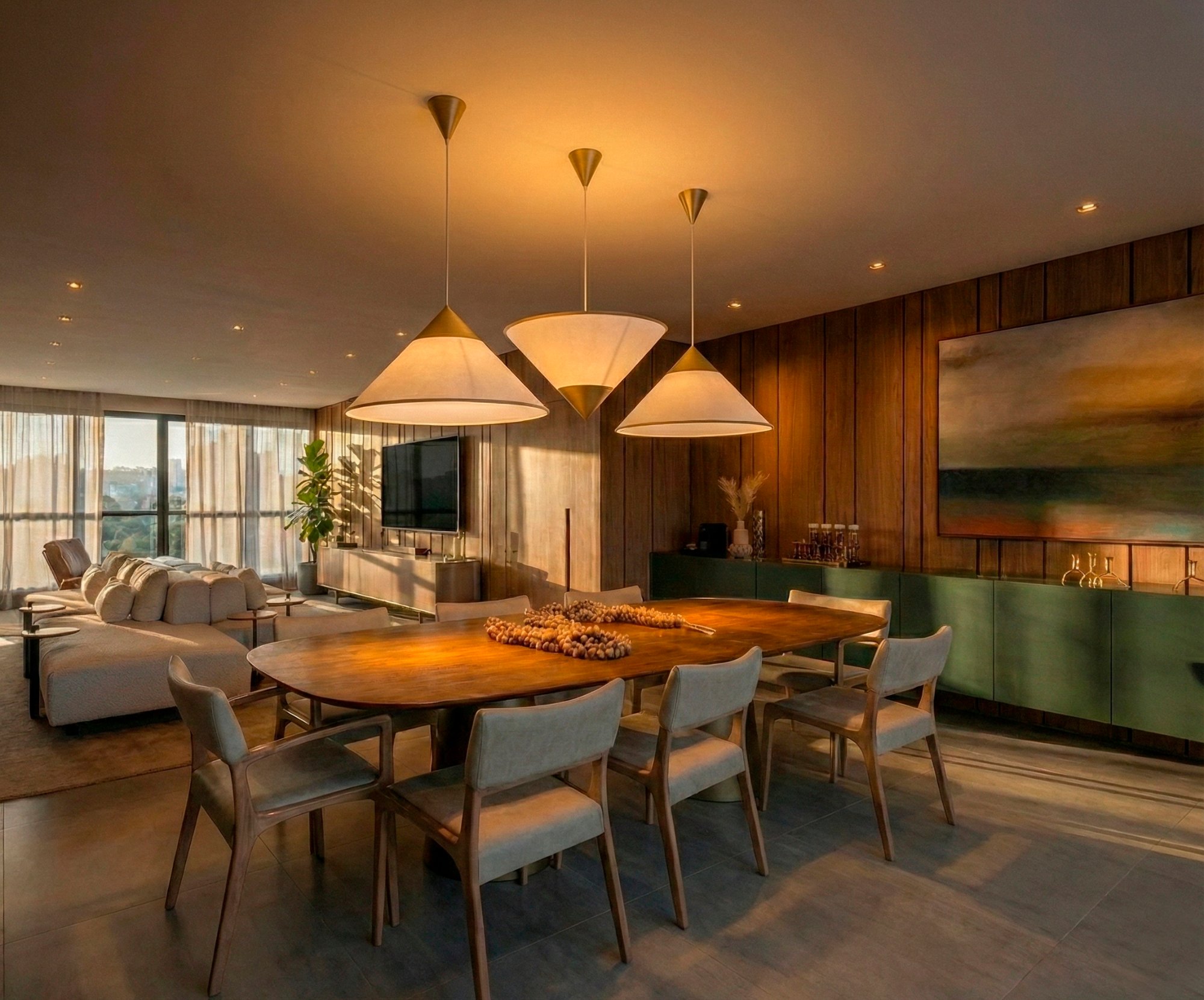 Apartamento T+J - Living integrado